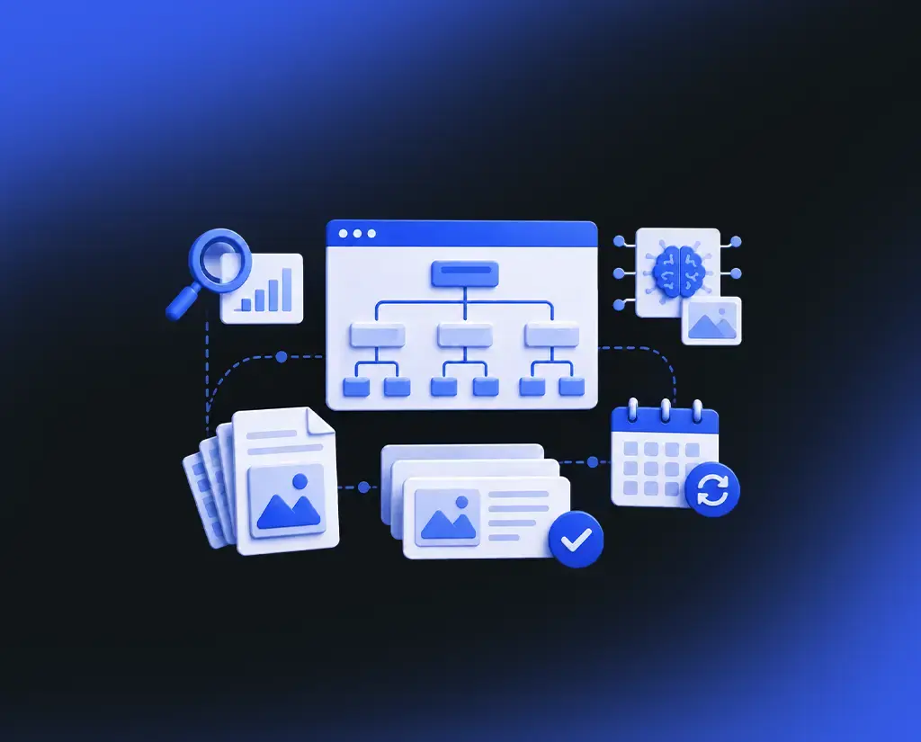 Publishing & Content — WBP illustration
